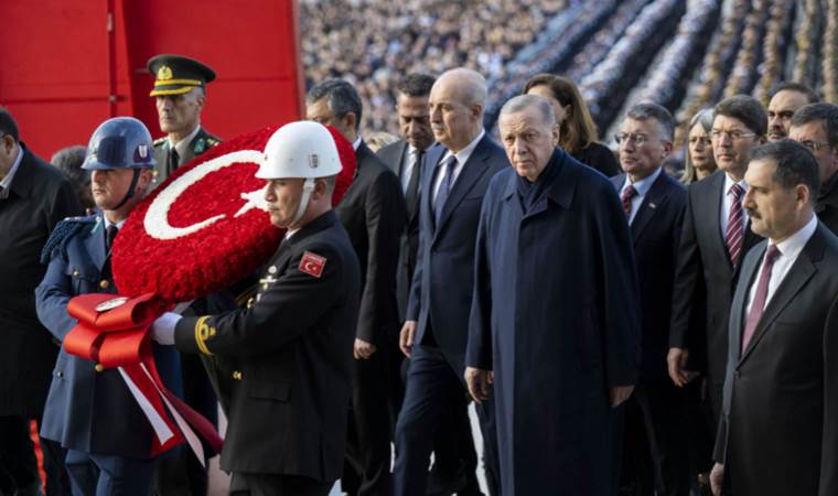 Anıtkabir'de 10 Kasım töreni: Erdoğan yine 'Türkiye Yüzyılı' dedi