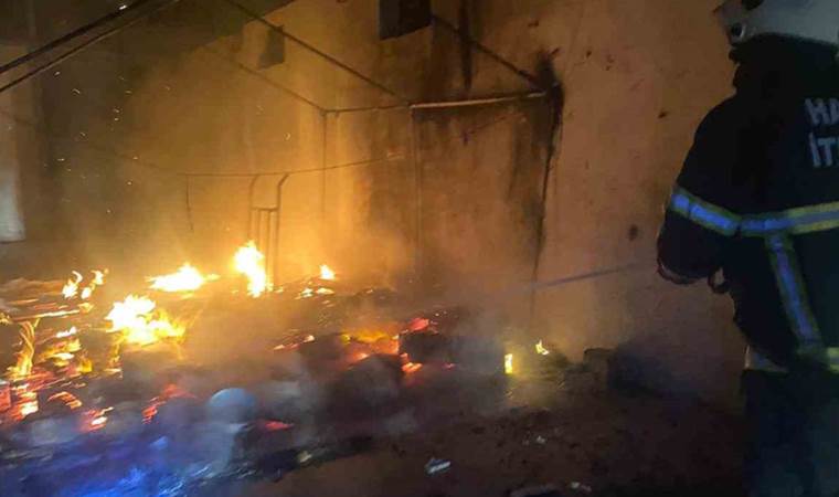 Hatay’da çadır yangını