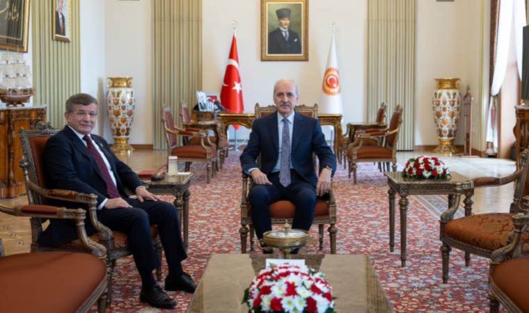 TBMM Başkanı Numan Kurtulmuş, Ahmet Davutoğlu ile bir araya geldi!