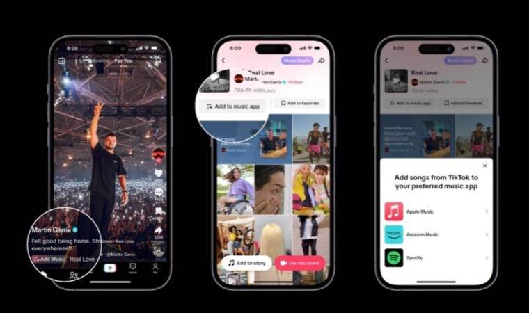 TikTok'a Apple Music ve Spotify dopingi