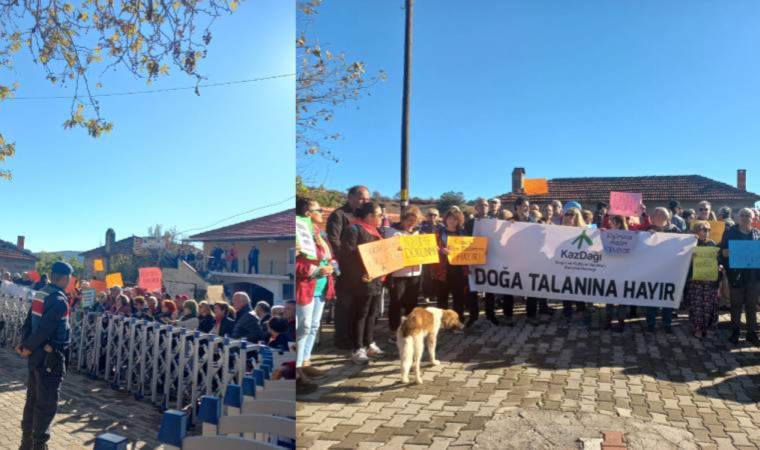 Ayvacık köylüleri altın madenine 'hayır' dedi