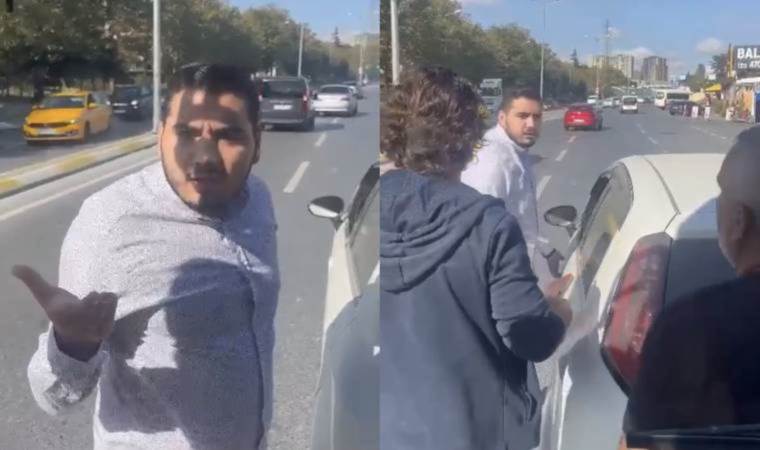 Korku dolu anlar... İETT otobüsünün önünü kesti, yolcular tepki gösterdi!