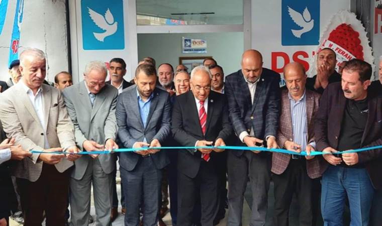DSP Genel Başkanı Aksakal, parti binasını HÜDA PAR'la birlikte açtı