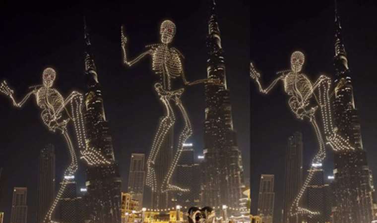 Sahte mi, yoksa gerçek mi? Gökyüzündeki 'dev iskelet' gündem oldu