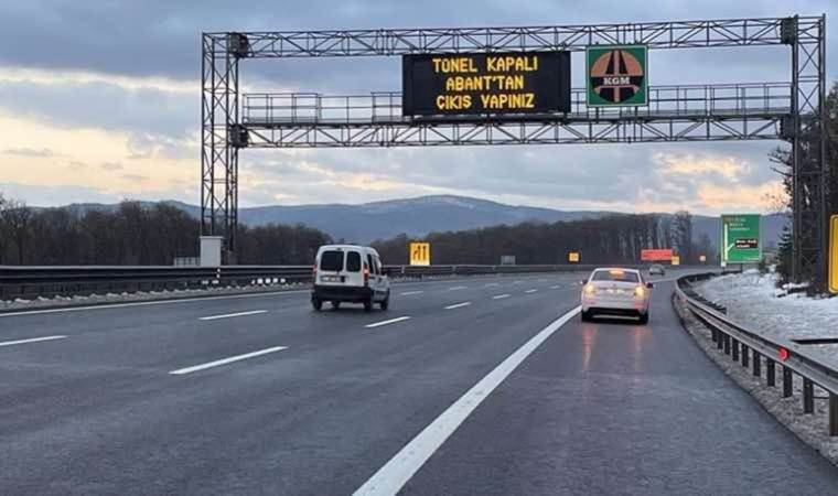 Anadolu Otoyolu'nun Bolu Dağı geçişi İstanbul istikameti ulaşıma kapatıldı
