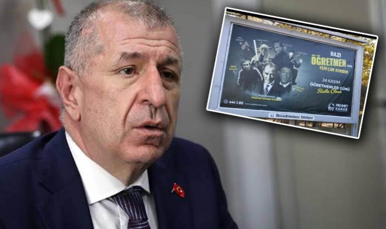 Ümit Özdağ'dan AKP'li belediyenin 'Öğretmenler Günü' afişine sert tepki: 'Midem bulandı, ahlaksızlık!'