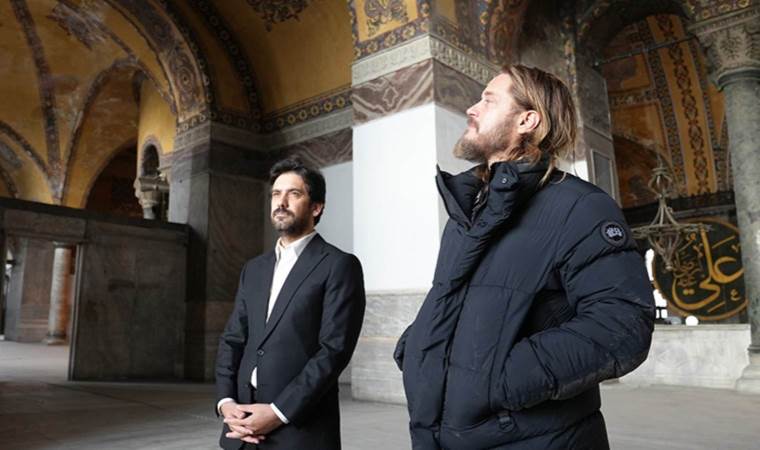 'Vikings' dizisinin 'Ragnar'ı Travis Fimmel, Ayasofya'da
