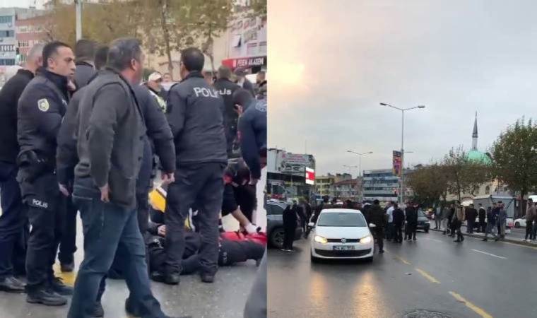 Bıçaklı kavgaya müdahale ediyordu... Polis memuru da yaralandı!