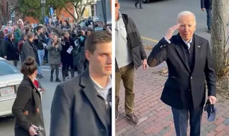 Hafta sonu kaçamağında Biden'a protesto