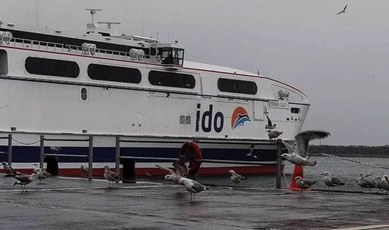 İDO'dan açıklama... Bazı seferler hava muhalefeti nedeniyle iptal edildi!