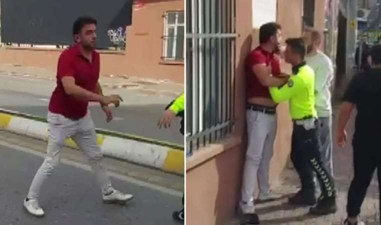 Kadıköy'de Fenerbahçe maçı öncesi arbede: Caddeyi bariyerle kapatan işçilere saldırdı