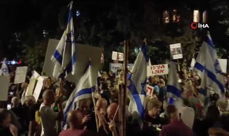 İsrail'de protesto: 'Netanyahu istifa!'