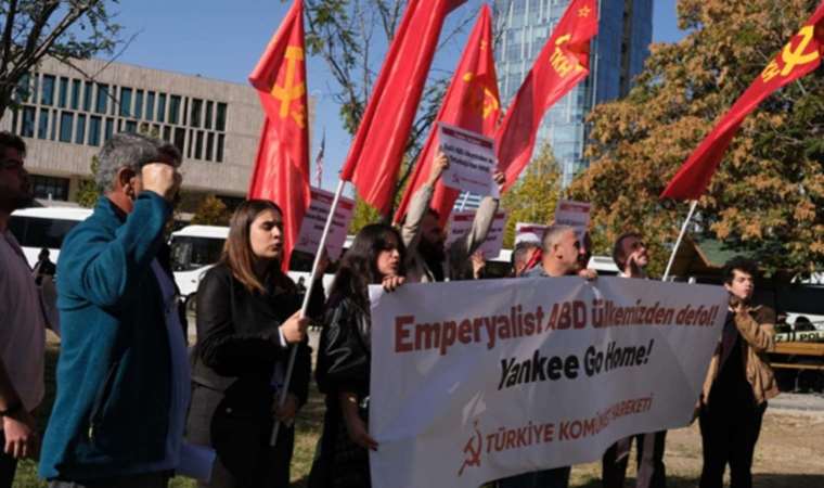 TKH'den ABD Büyükelçiliği önünde 'Blinken' protestosu