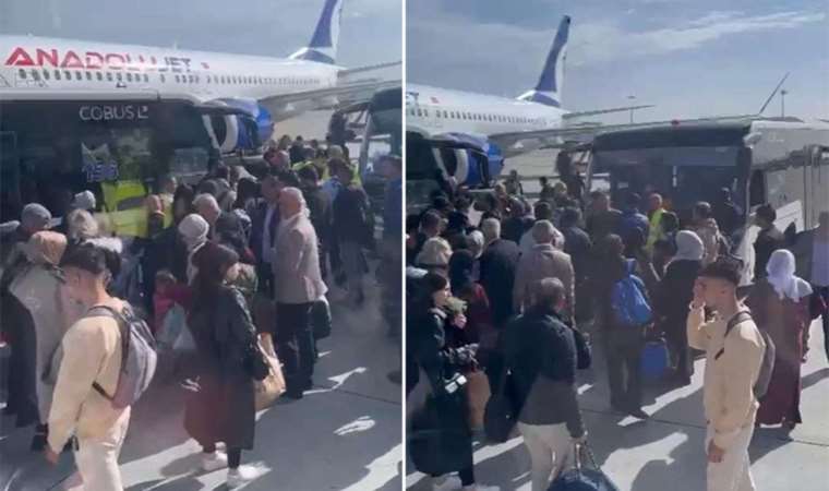 Uçakta panik anları!