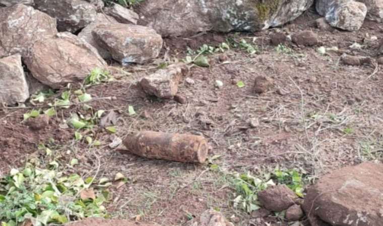 Muğla'da inşaat kazısında havan topu bulundu