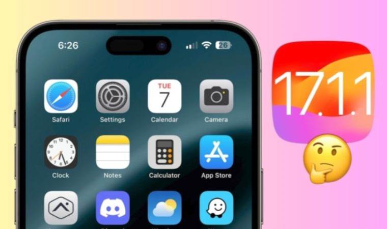 iOS 17.1.1 güncellemesi spesifik sorunları çözmek için yayınlandı