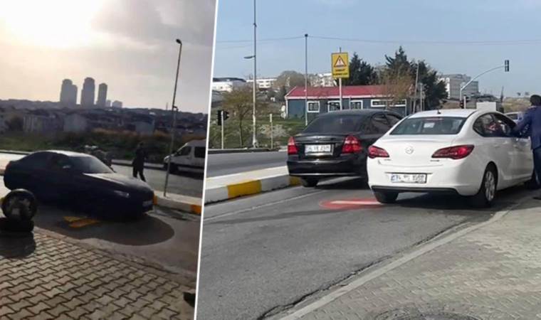 Esenyurt'ta sürücülerin 'kapan' imtihanı: Yan tarafındaki lastikçiye tepki
