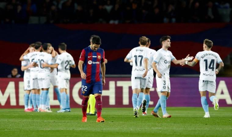 Girona derbide Barcelona'yı devirip liderliğe yükseldi