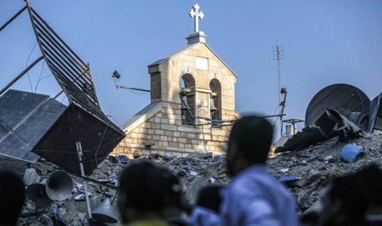 İsrail ordusu, Gazze'de Hristiyanları ve kiliseleri hedef aldı