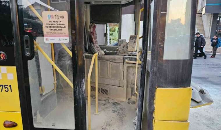 Sarıyer’de hareketli dakikalar! Seyir halindeki İETT otobüsünde yangın