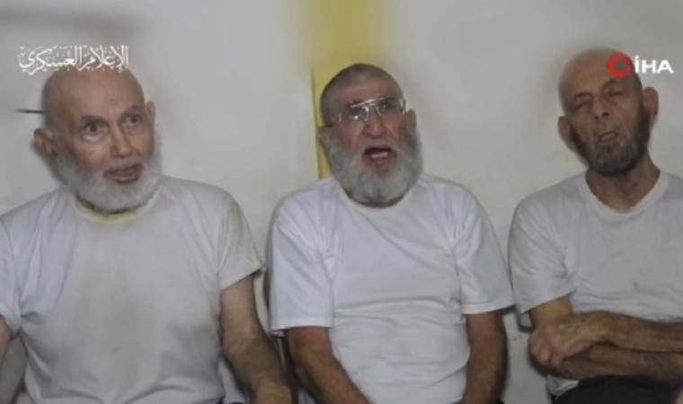 Hamas 3 İsrailli esirin görüntüsünü yayınladı