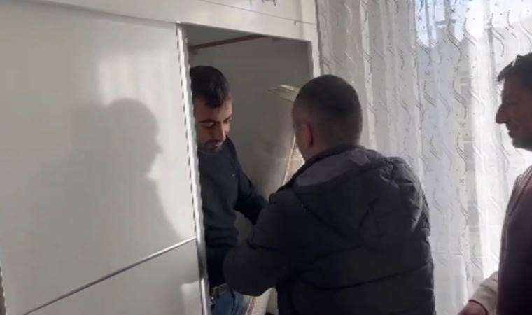 Hırsızlık şüphelisi, saklandığı dolapta yakalandı