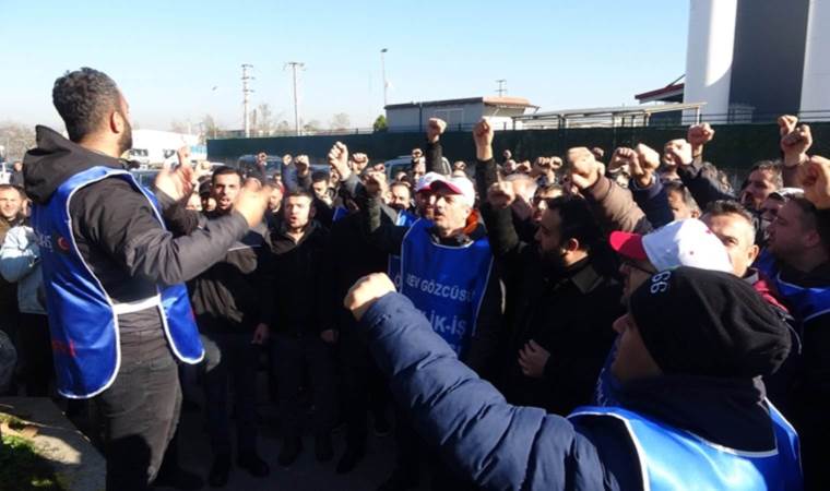 İşçilerin yemeğini kestiler!