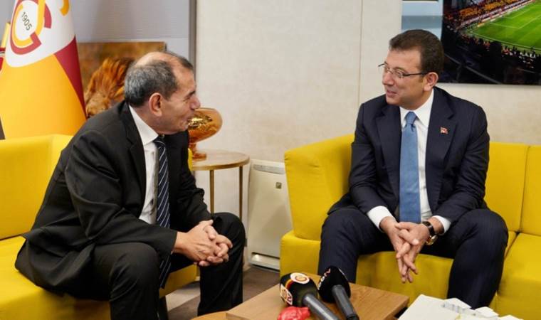 İBB Başkanı Ekrem İmamoğlu, Galatasaray Başkanı Dursun Özbek’i ziyaret etti: 'Futboldaki kaosa sıfır tavizle yaklaşılmalı'