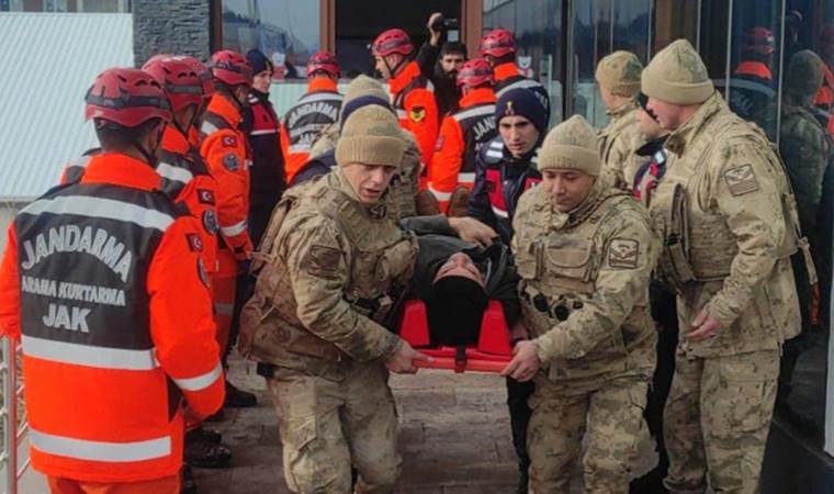 Sarıkamış Kayak Merkezi'nde gerçeği aratmayan 'tatbikat'
