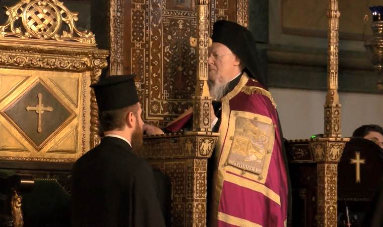 Fener Rum Patrikhanesi'nde Noel ayini