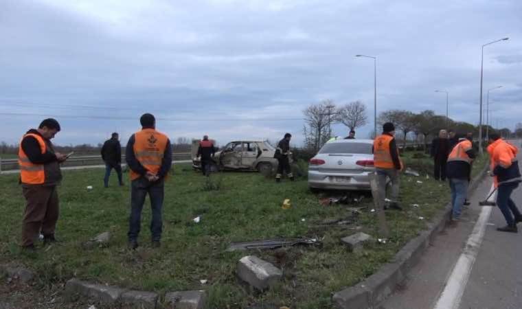 Samsun’da iki otomobil çarpıştı: 3 yaralı