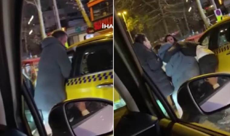 İstanbul'da taksici ile müşteri arasında 'beni almadın' kavgası