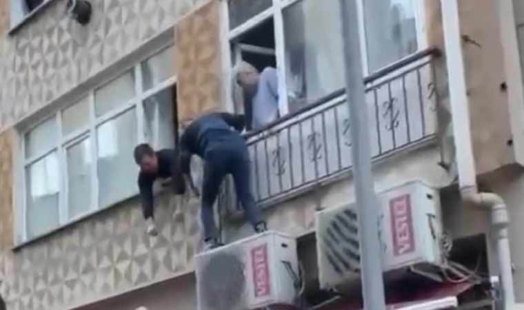 Yer: Pendik! Kelepçeli şüpheli saklandığı evin penceresinde yakalandı