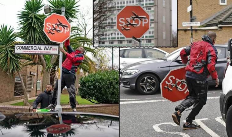 Banksy'nin eserini çalmışlardı: Tutuklandılar