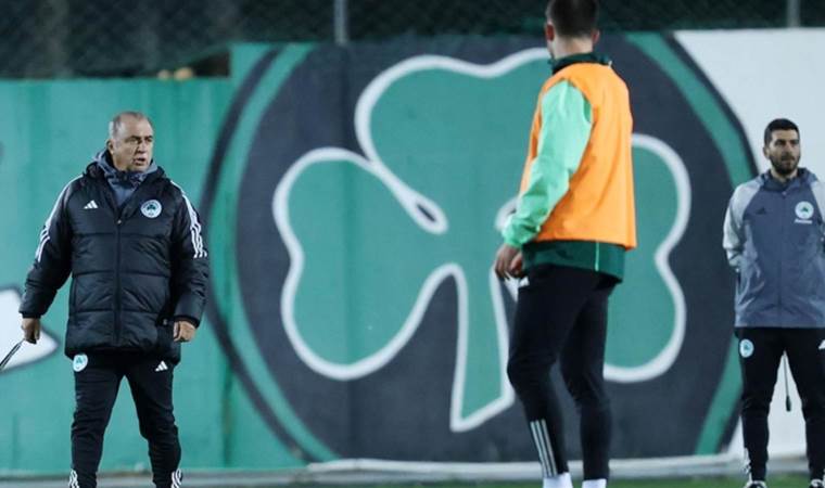 Fatih Terim, Panathinaikos'un başında ilk antrenmanına çıktı
