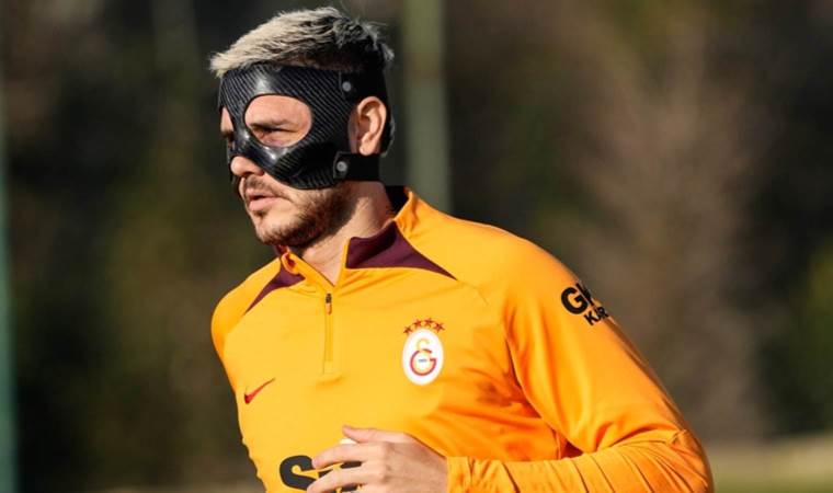 Galatasaraylı yıldız Mauro Icardi'ye özel maske!