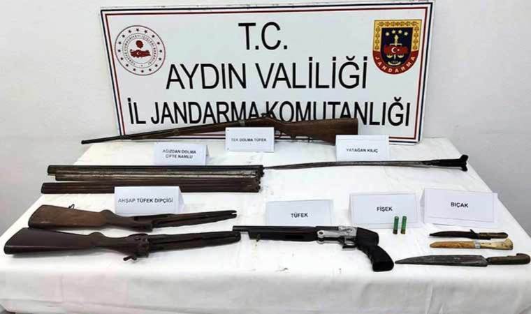 Aydın'da Osmanlı dönemine ait kılıç ele geçirildi