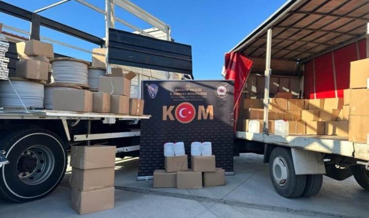 Antalya'da yılbaşı öncesi sahte içki operasyonu