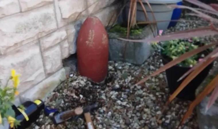 Bahçe süsü olarak kullandılar: Füze çıktı