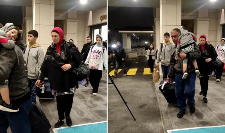 Gazze’den tahliye edilen Türk vatandaşları İstanbul’a geldi