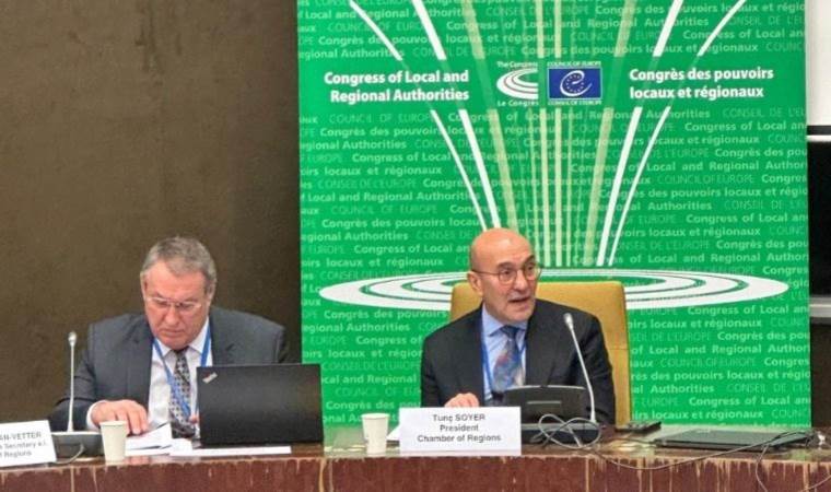 Tunç Soyer, Avrupa Konseyi Bölgeler Meclisi Büro Toplantısı’na başkanlık yaptı