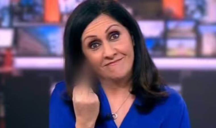 BBC'de skandal: Canlı yayında orta parmak