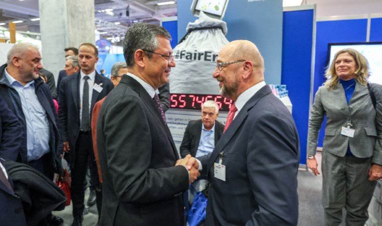 Özgür Özel, eski AP Başkanı Schulz ile görüştü!