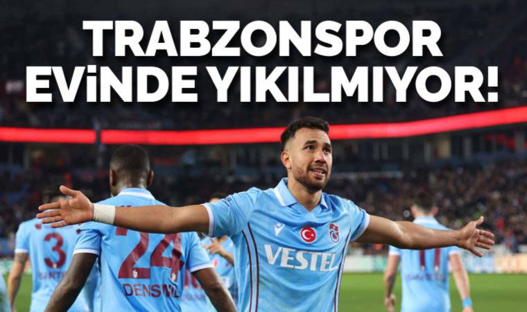 Trabzonspor evinde yıkılmıyor! Seriyi 36 maça çıkardı...