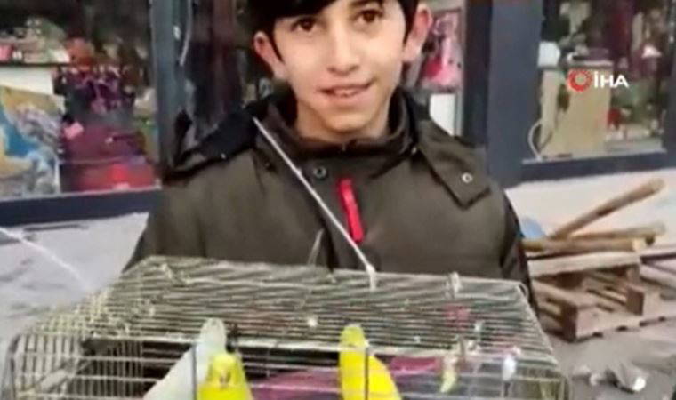 'Kuşlarımı kurtarır mısınız?' diyen çocuğun 3 muhabbet kuşu enkazdan çıkarıldı