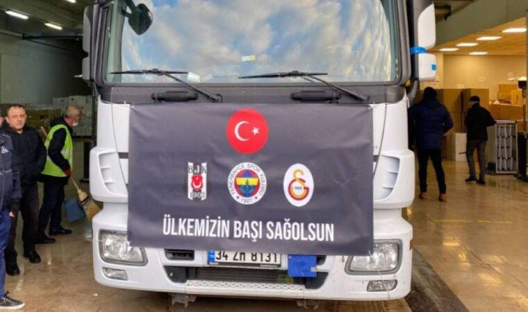 Beşiktaş, Fenerbahçe ve Galatasaray’dan 'Dostluk TIR'ları: Aynı anda yola çıktılar