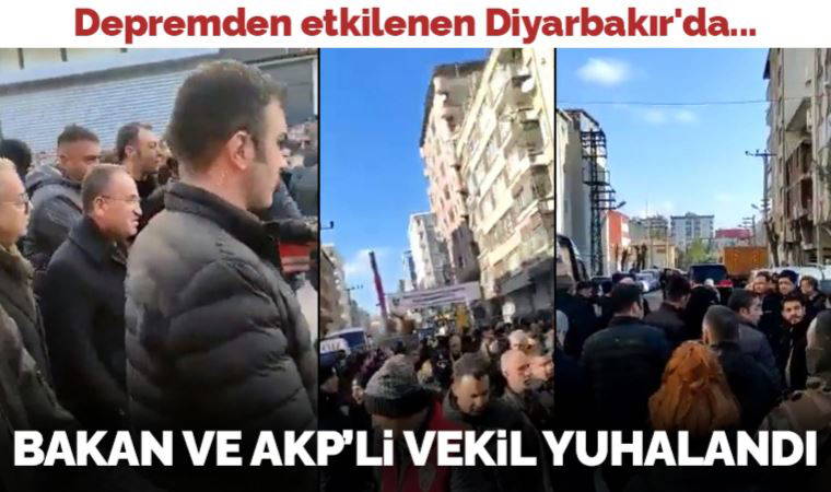Diyarbakır'a giden Bakan Bozdağ ve AKP'li Eronat yuhalandı