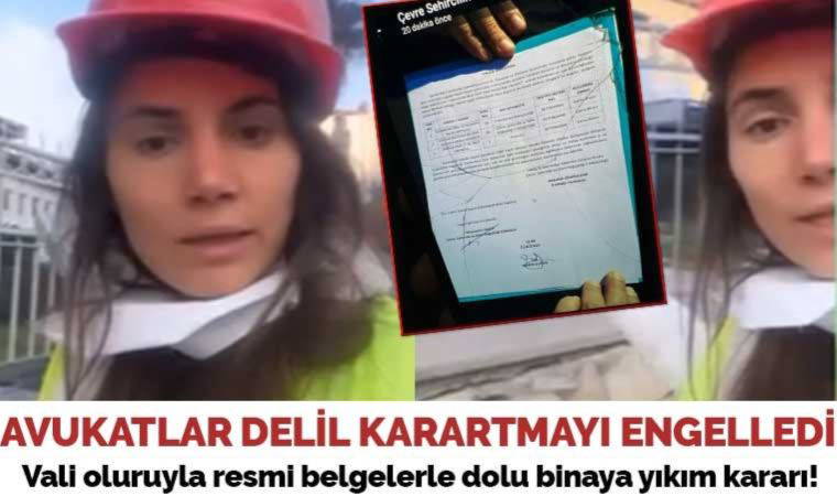 Avukatlar delil karartmayı engelledi! Vali oluruyla resmi belgelerle dolu binaya yıkım kararı