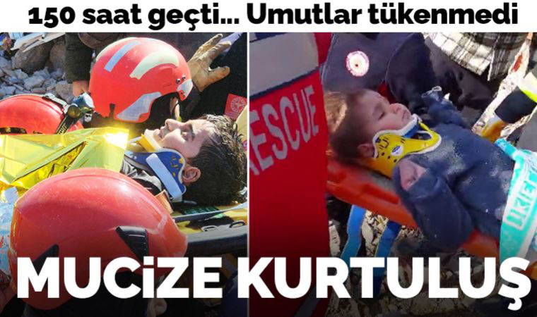 Son Dakika... Kahramanmaraş merkezli depremde 7. günde mucizeler peş peşe