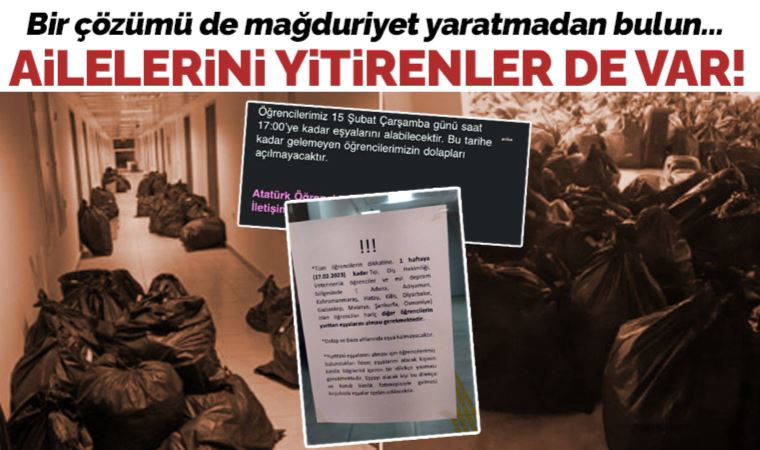 KYK yurtlarında talimat: Odaları derhal boşaltın! Aralarında depremzedeler de var...